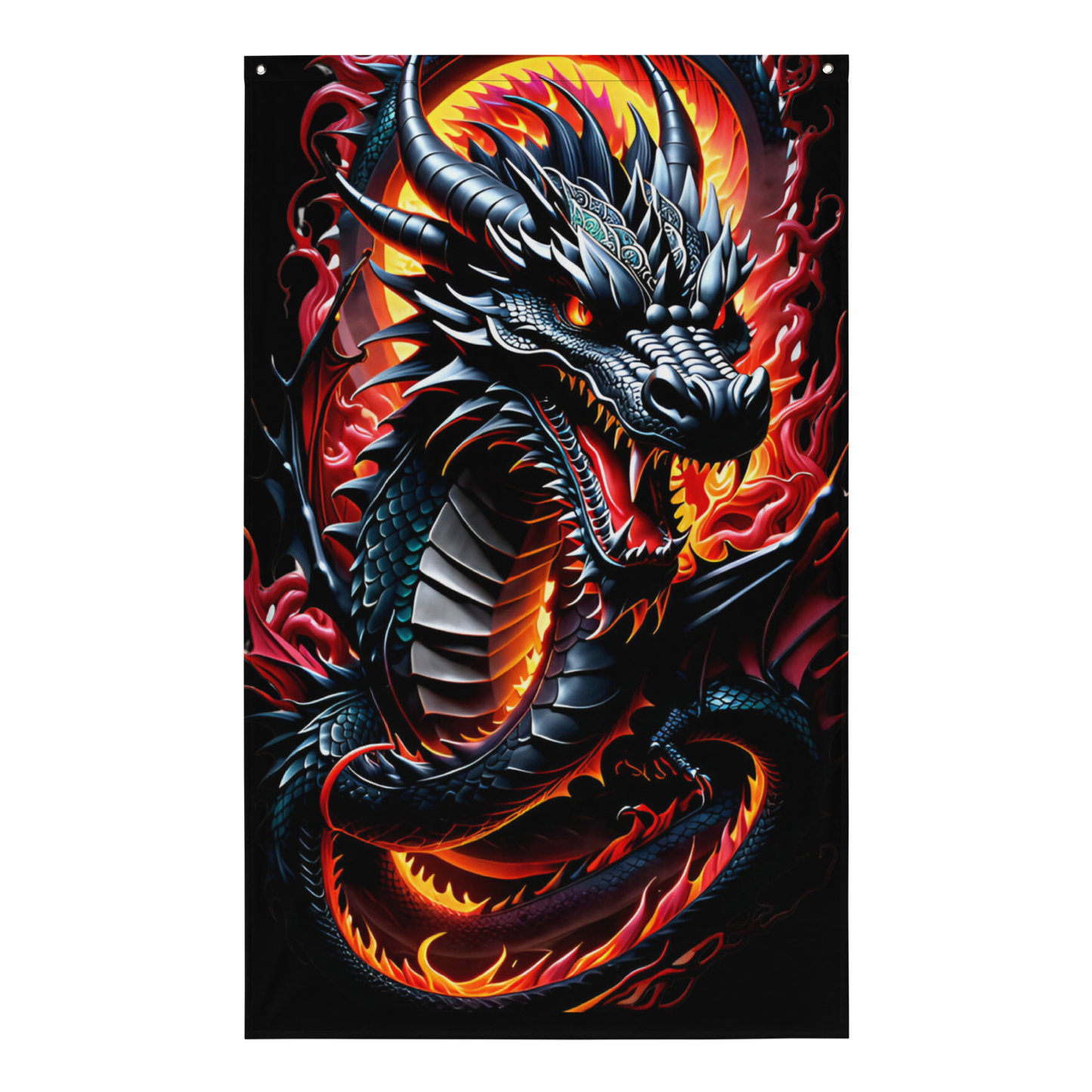 3D AMAZING FIRE DRAGON (FLAG)
